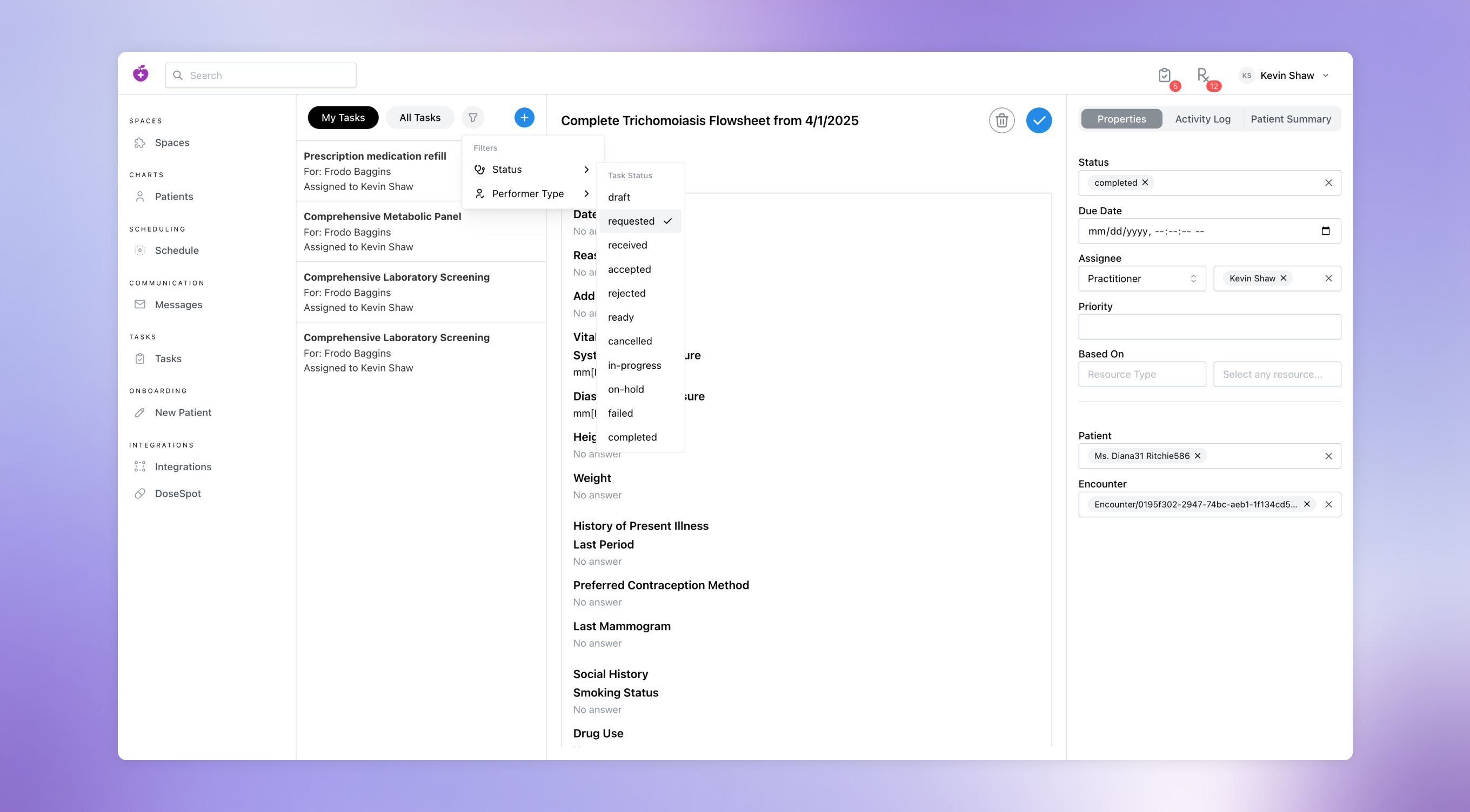 Filter Tasks